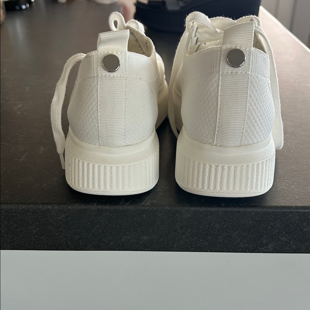 New women’s white platform sneakers- Nordstrom BP brand - NWO box - Picture 3 of 7